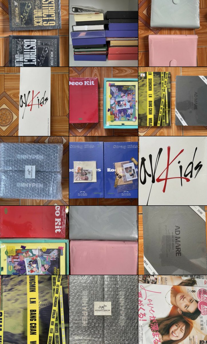 seungjinmails's tweet photo. hello, would anyone be willing to buy these merch as a set? this includes pc, photobooks, dvd, unsealed and sealed albums, magazines, seasons greeting and 20+ jewel case!! 

u can send me your offers via dm. just need to get rid of all of them. thank you! https://t.co/QH911xenMY