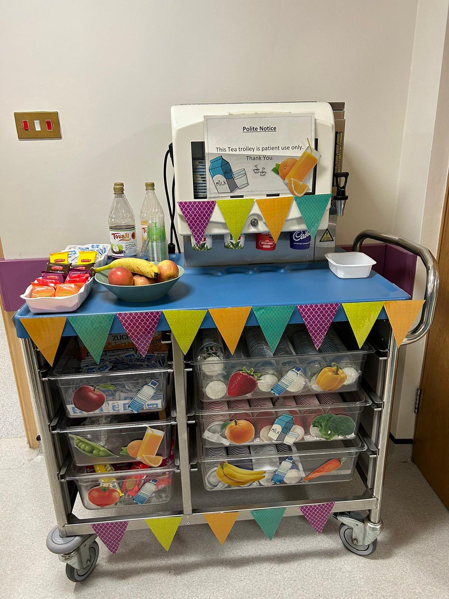 Well done Claire Sproson and D7 team! That’s a good looking tea trolley 😍 #BestDressedTeaTrolley #NutritionAndHydrationWeek