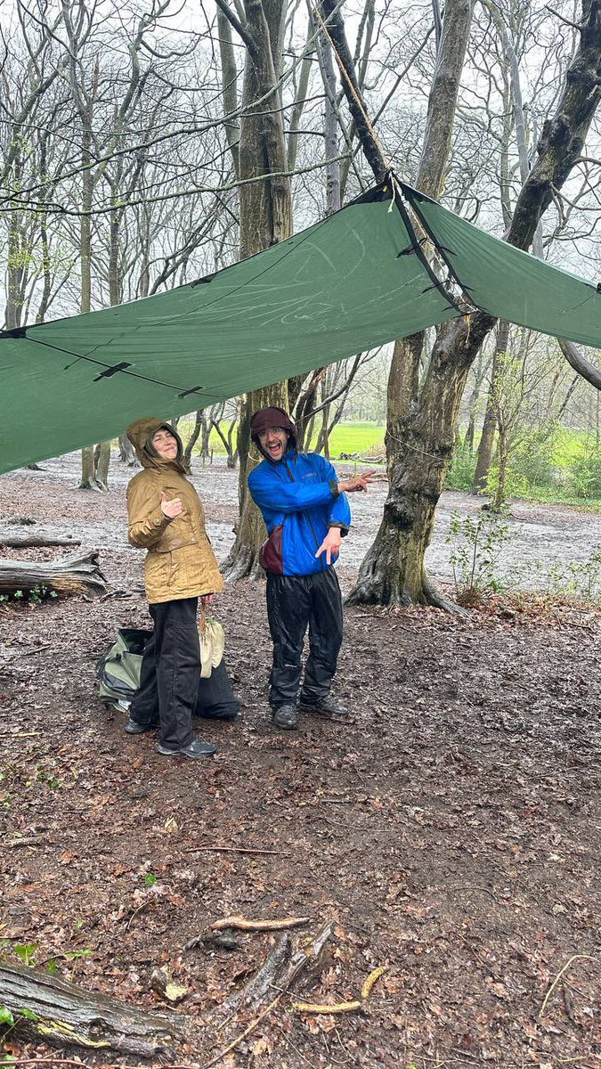 A bit of rain never stopped us! Ready to teach climate change and sustainability to primary schools!