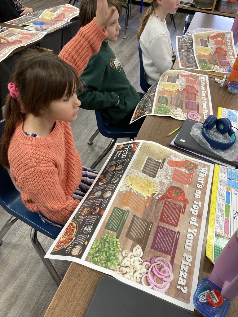 BVNPrincipal's tweet photo. Third grade had another visit from Ms. McMillan for Ag in the Classroom!  Students learned how farming is tied to the greatest food ever...PIZZA!!  They enjoyed a fun game, learning about where all their favorite toppings come from and how much work it takes for farmers. https://t.co/oH5wonMqJC