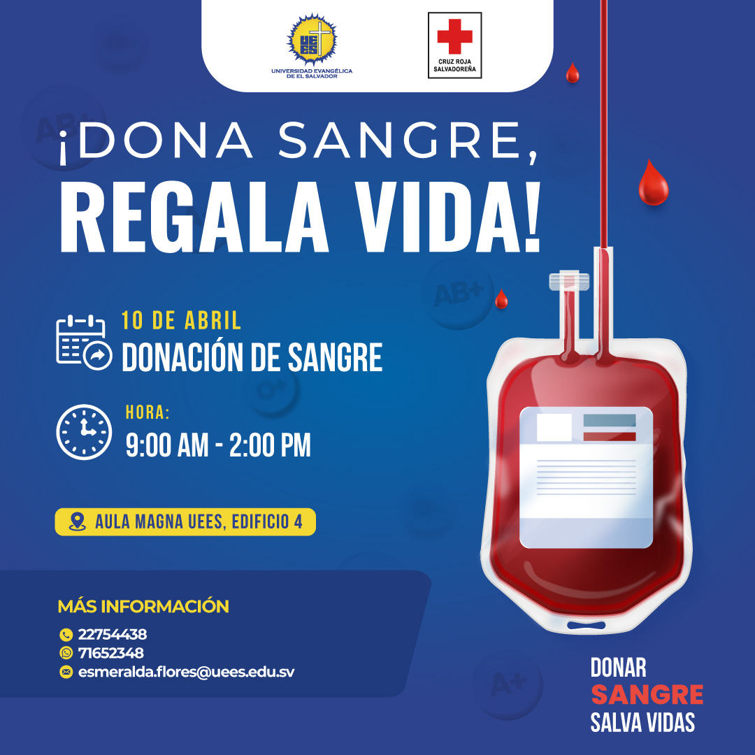 ueesoficial's tweet photo. ¡Tu donación puede salvar vidas! 💉🏥

✅Únete a nosotros en nuestra próxima campaña de donación de sangre.
🗓️ 10 de abril
⏰ 9:00 a.m. - 2:00 p.m.
📍 Aula magna UEES, edificio 4 

#soyuees #vidauees #salud #donacion https://t.co/qi2bKfj1QE