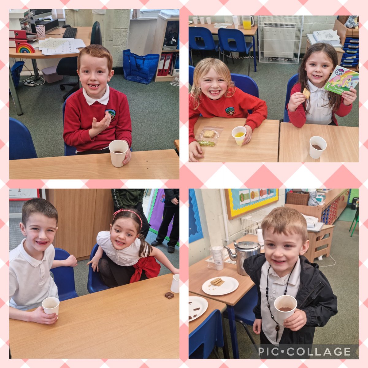 MrsNashHPS's tweet photo. Today we enjoyed some hot chocolate &amp; a biscuit at our last P2 Storyclub.☕️🍪 

We've had so much fun together. 🤗

HUGE thank you to some of our P6 buddies who came along to read our favourite stories to us! 🤩 @Misshendry_hps @MissMcMillanHPS @MissHurrenHPS  @MissSteele_HPS https://t.co/oepiuH9mMx