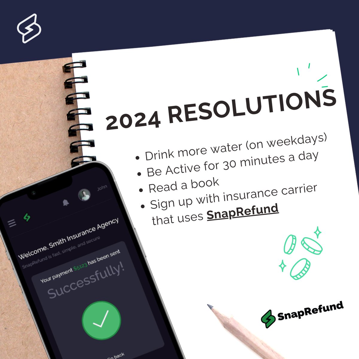 SnapRefund tweet media