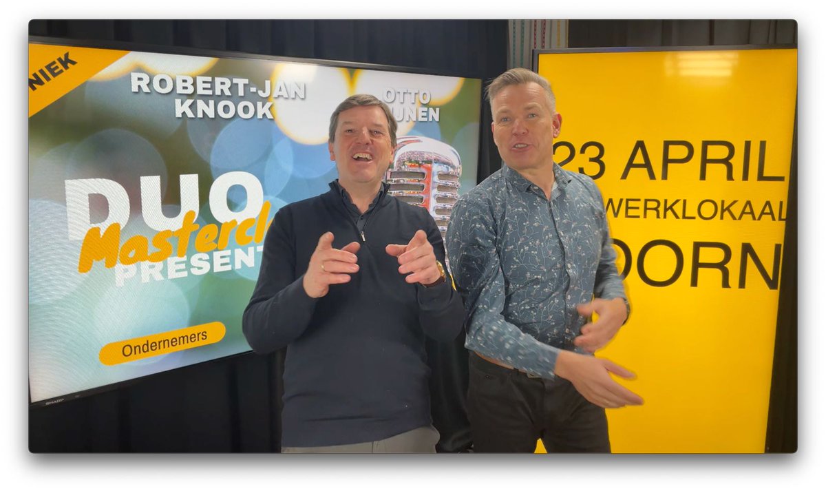 Beter leren presenteren in 1 avond?
knook.nl/duo-masterclas…