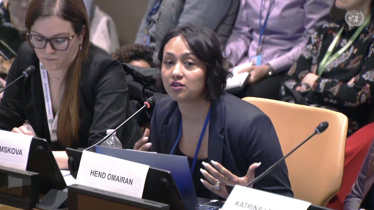 gnwp_gnwp's tweet photo. .@hendomairan of @Peace_Track, a GNWP🟣 local partner in 🇾🇪, emphasizes the political, social, religious and traditional barriers to women🚺 in Yemen, but acknowledges positive progress➡️, such as women's appointment to councils and gov't positions. https://t.co/iYPoPNTWjj