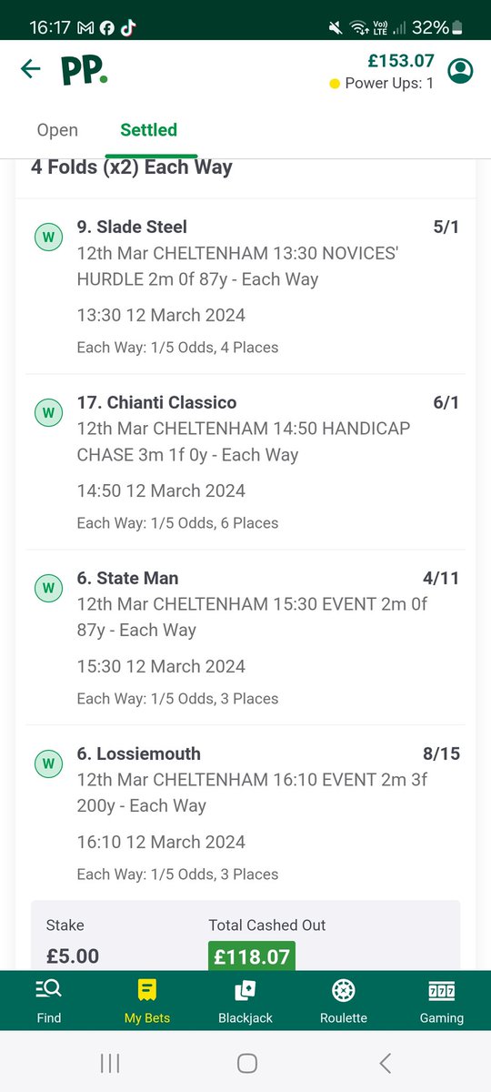 123Bish's tweet photo. @AndyRobsonTips nice lil win from a free bet 🥳 https://t.co/DmF2NGpxun