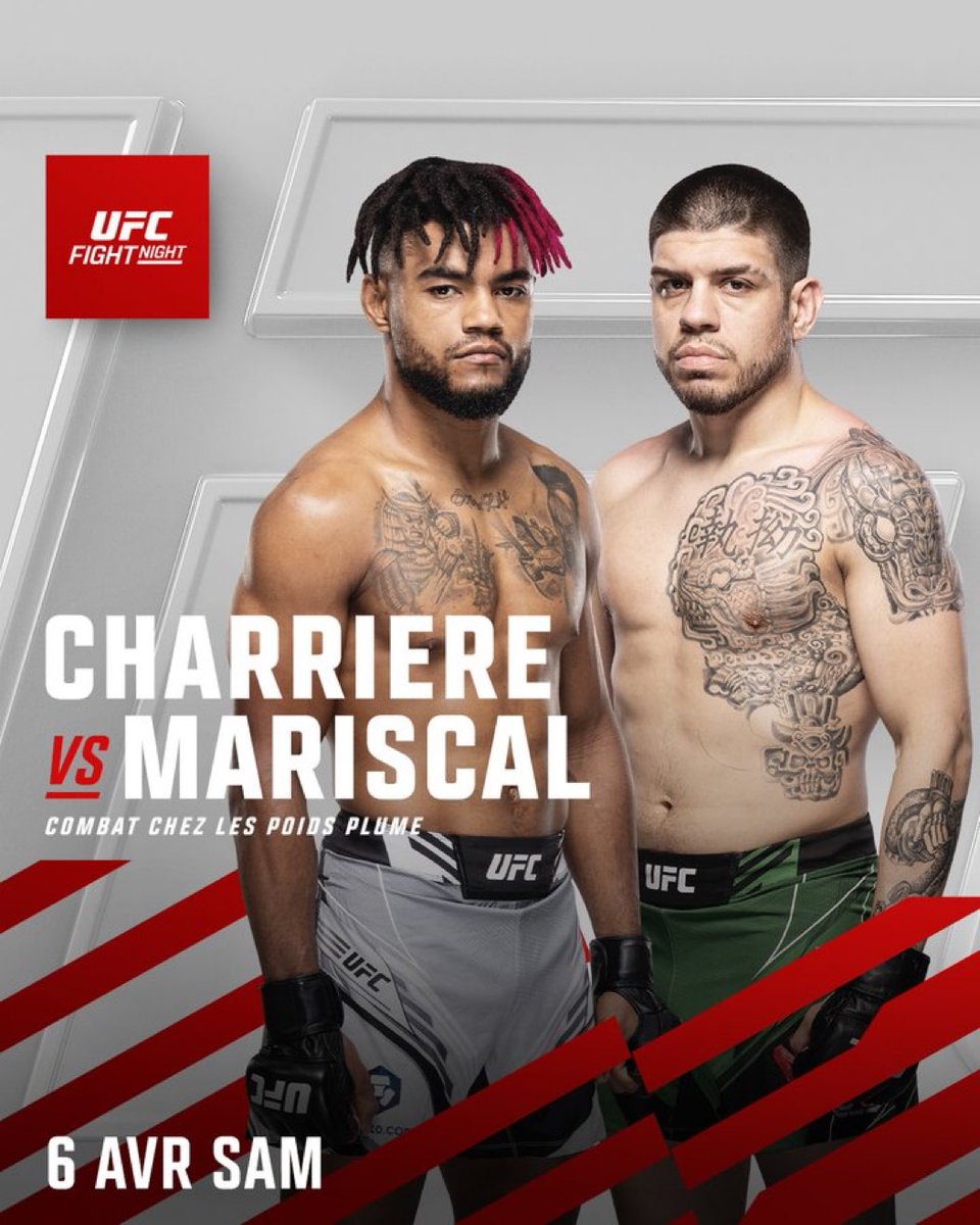🚨🚨 OFFICIEL !

RETOUR DE MORGAN 🇫🇷🏴‍☠️

CHARRIERE 🆚 MARISCAL
#UFCFightNight
📆 6 avril