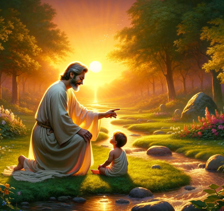 oureternalquest's tweet photo. The role of the father is to remain pure in heart and guide with goodness. #Fatherhood #Guidance #PureHeart 💙 https://t.co/1zmcNP6ziu