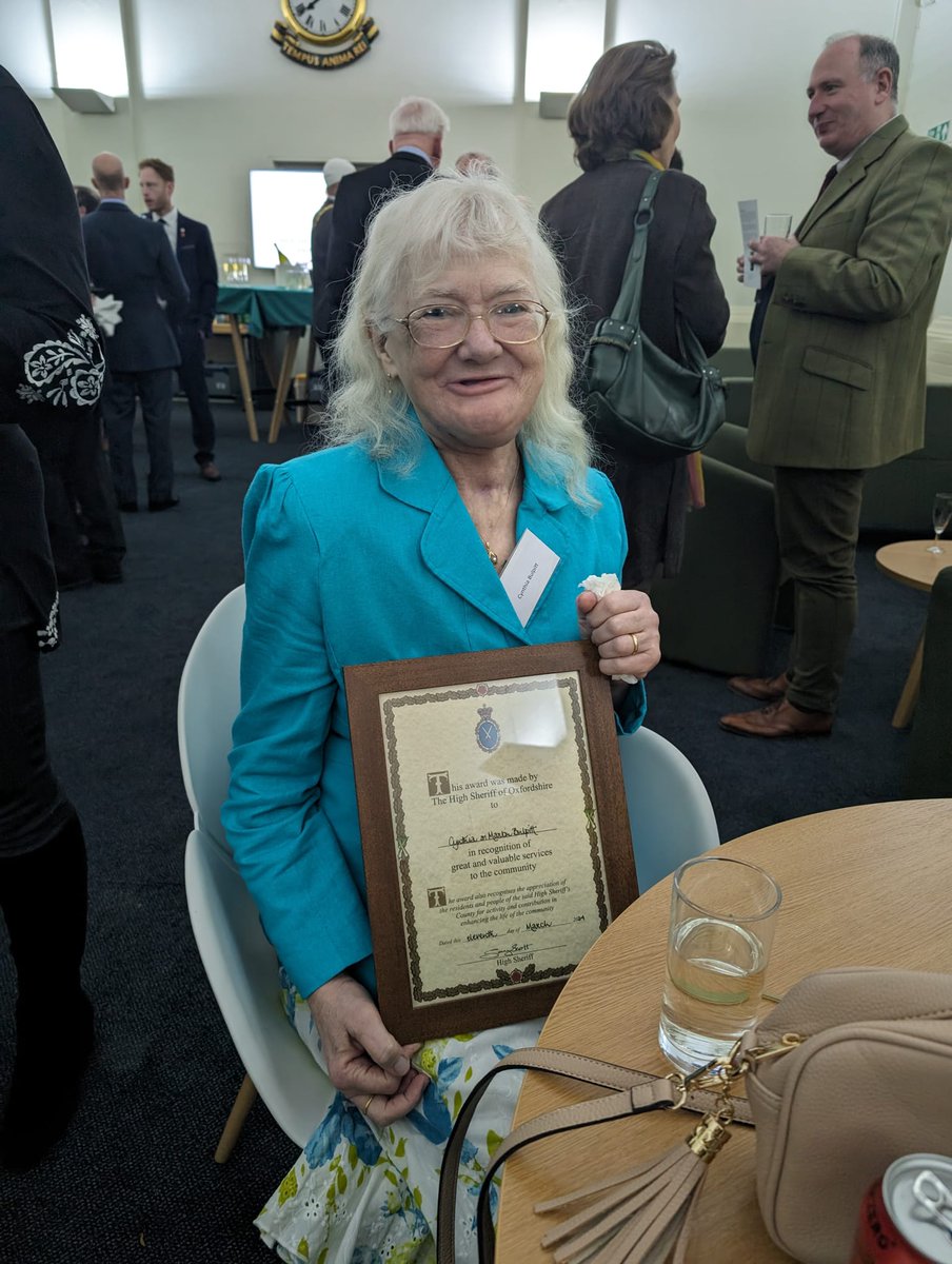 We were thrilled, along with our wonderful volunteer hub and @ConnectionSup to nominate Cynthia and Martin for this prestigious award. Huge congratulations Cynthia and Martin - our Project Director, Yvonne, was so very honoured to share this evening with you 😊 #community