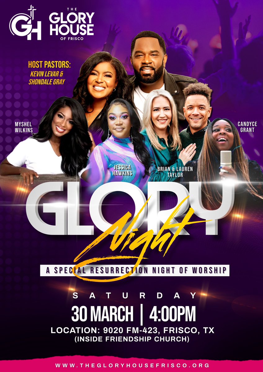 If you are ANYWHERE near the Dallas Fort Worth Area on Saturday March 30th @ 4pm 
Do everything you can to be in the building on this NIGHT!! 
Unforgettable, Unexpected, Unrestrained, and Unfettered Worship of King Jesus will be the only AGENDA!  Dont miss out!!!