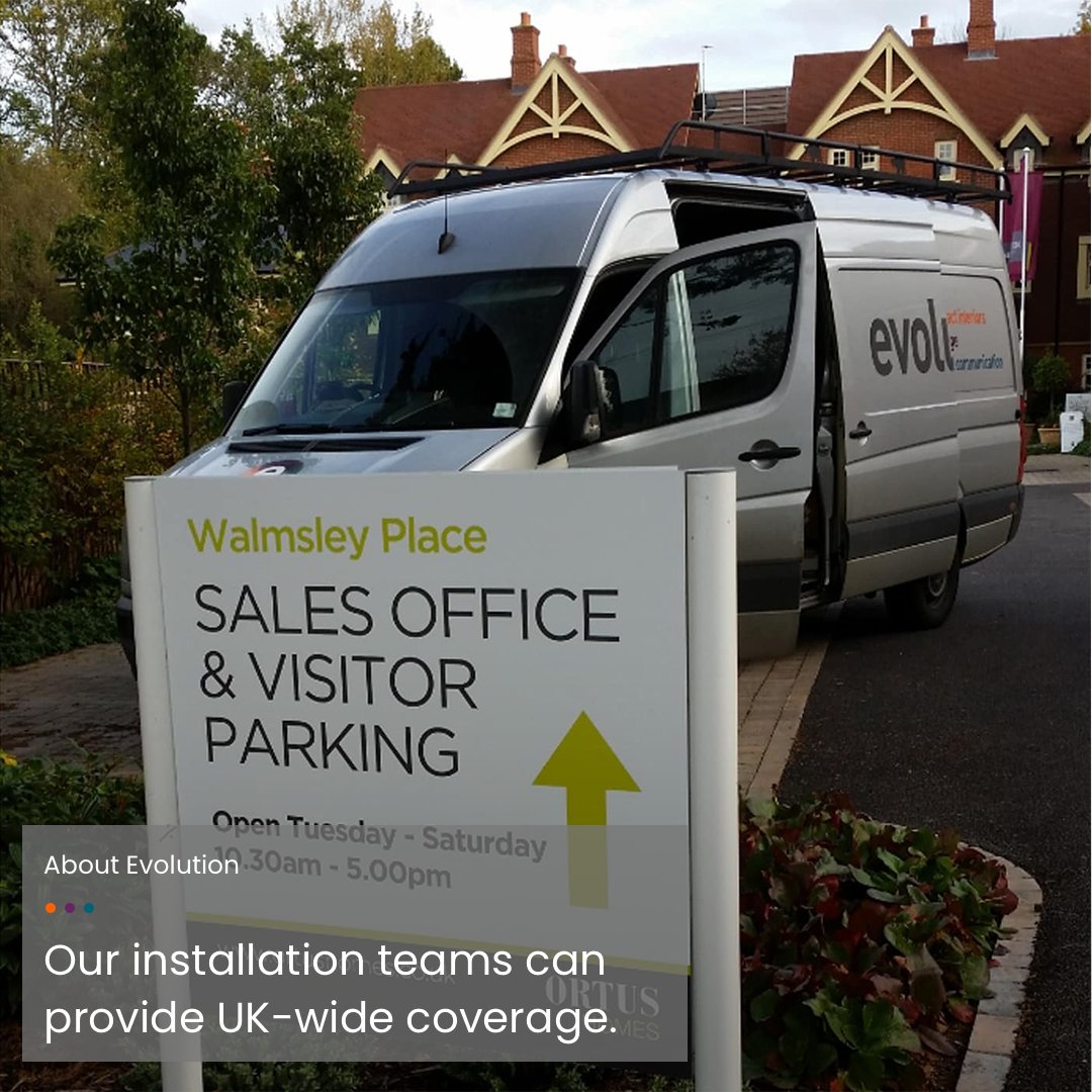 EvolutionUK_Ltd's tweet photo. Our installation teams are strategically located to provide coverage across the nation. Everything is managed internally, encompassing project management, health and safety requirements, and design, right through to comprehensive construction and installation. https://t.co/yfgJT5gOcH