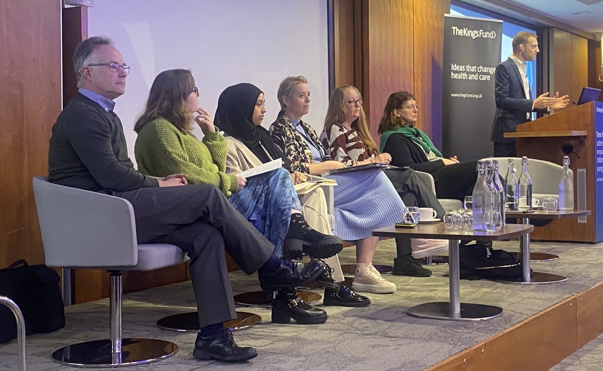 Panel discussion on the work of the Child Health Equity Collaborative, and the experiences of embedding child health equity at ICS level with our brilliant health champions and ICS leads working with @marmotihe, @jessjallen & @BarnardosHealth #KFTimeForAction