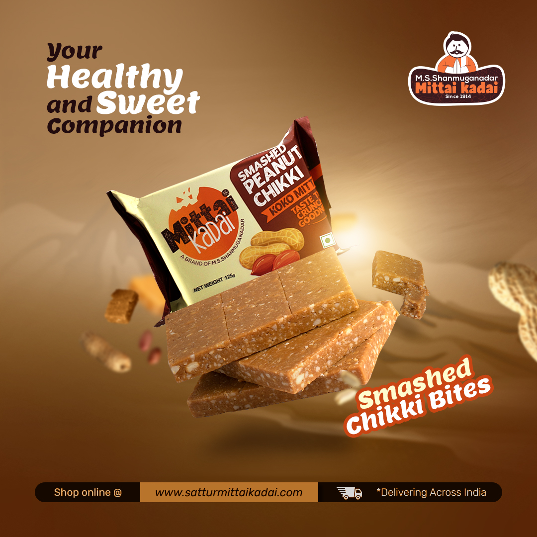sattursevu's tweet photo. Smashed chikki bites with a soft crunch, healthy and delicately sweet from the house of Sattur. 

https://t.co/tMBRstW7bx

#Kokomittai #Mittai #Kadalaimittai #Chikki #Groundnutchiki #Indiansweets #Sattur #Crunchy #Crunchytime #Peanutchikki #Smashedpeanutchikki #Satturmittaikadai https://t.co/Cr5p9ohNqC