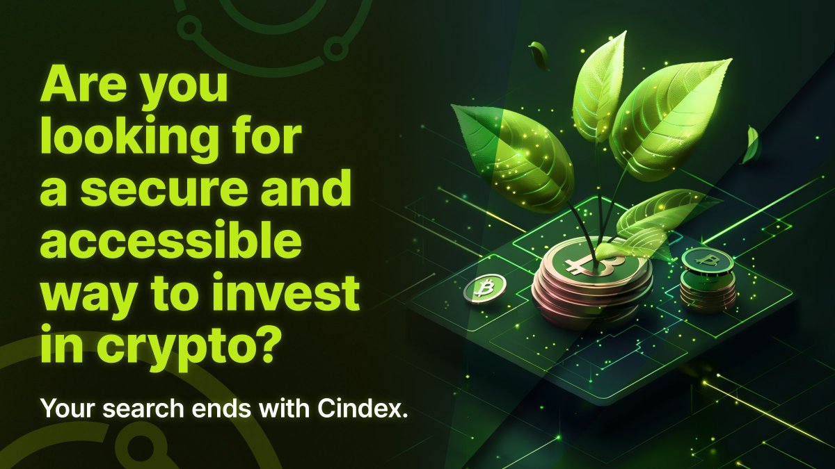 Cindexfinance's tweet image. Looking for a secure, accessible way to invest in crypto? Your search ends with #Cindex. 

Welcome to the future of finance.✨
#Crypto #BTC #Ethereum