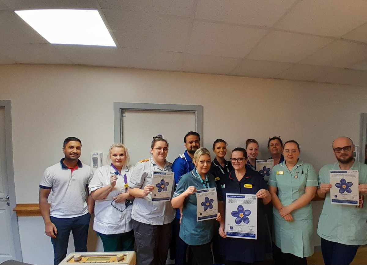 The Foget Me Not Pathway launched today on Arbury @GEHNHSnews. The Pathway aims to improve communication,recognition, & improve overall patient&families experience for those affected by dementia. The Pathway also supports John's Campaign. Victoria Ward will launch tomorrow.