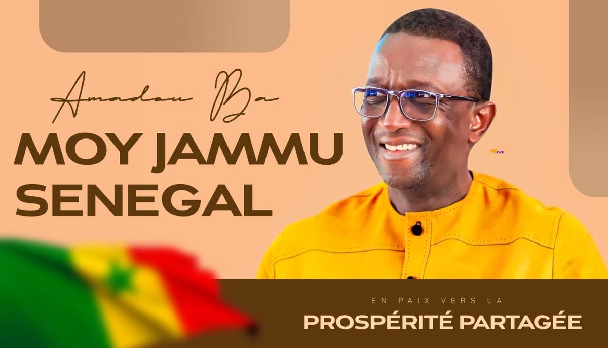 Diriger un pays c’est d’abord avoir les aptitudes d’un vrai homme d’état
Un pays ne se gère pas sous la colère et la haine mais plutôt dans le calme le respect des institutions et le respect de l’autre
<a href="/amadou_ba_/">Amadou BA</a> le meilleur profil pour l’avenir du pays
#ABMoyNiveauBi 
#Senegal