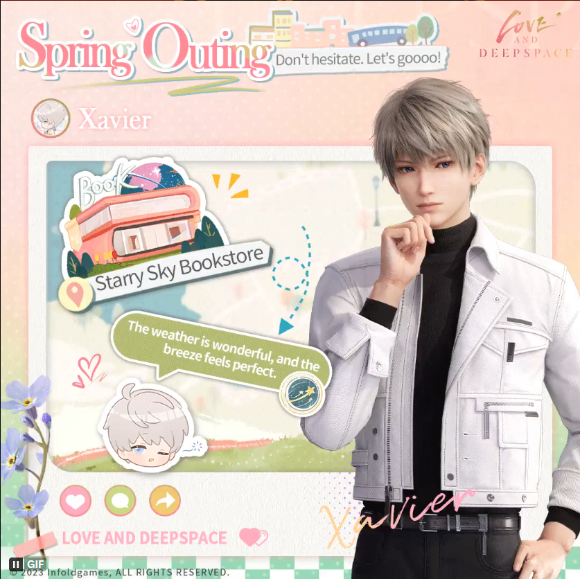 UTakiel's tweet photo. @Love_Deepspace I think it would be one of the best dates with him because we would be doing something we both enjoy and we could also share close moments reading together❤️ #SpringStroll #LoveandDeepspace https://t.co/M7pBE9ukuw