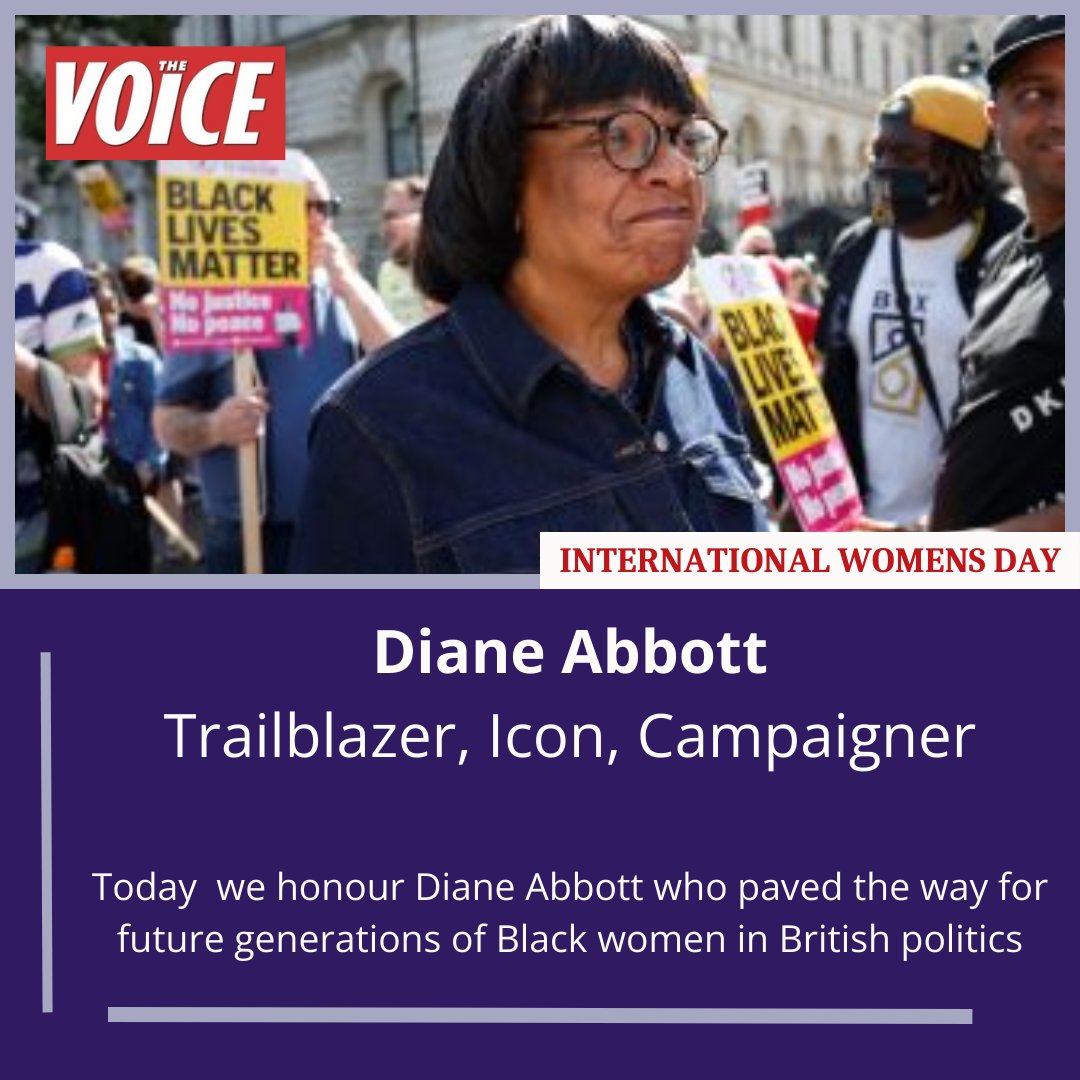 #solidaritywithdianeabbott #touchonetouchall #trailblazer #icon @HackneyAbbott