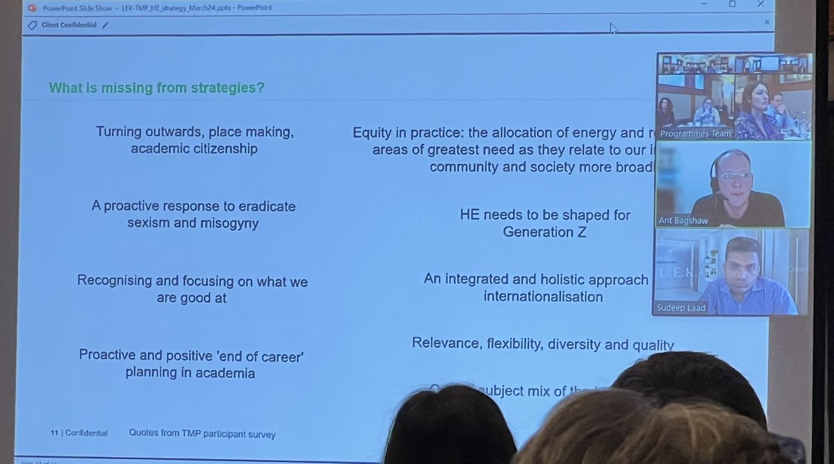 With newest cohort & colleagues @AdvanceHE #TMP great questions from contributors including Dr Anthony Bagshaw of lek.com timely in International Women’s Month time to challenge #Strategy - take ‘A proactive response to eradicate sexism and misogyny’. #IAmAurora