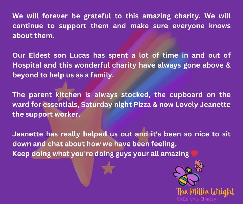 Feedback energises us ✨️💜 It's great to know we are making a difference 🙏 @Leeds_Childrens @LeedsHospitals