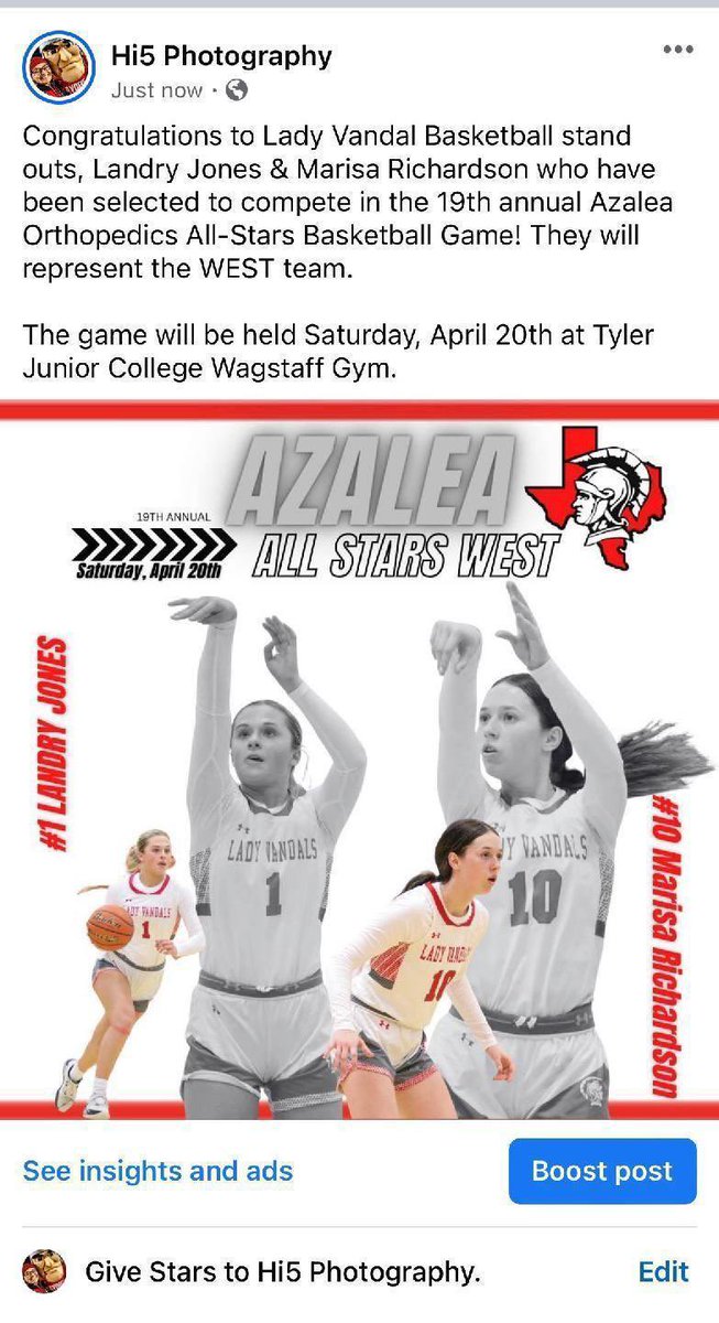 i’m so excited to receive this opportunity to play with my teammate one more time!! I am excited to be playing in this game! Come out and watch us play!