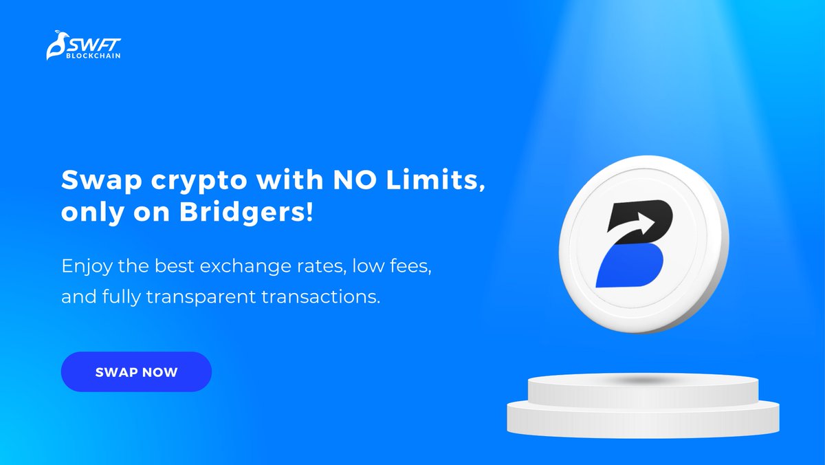 🔍 Discover Bridgers, a fully decentralized cross-chain swap platform that  offers the best exchange rates, low fees, and fully transparent  transactions. 🔗 SWAP NOW: