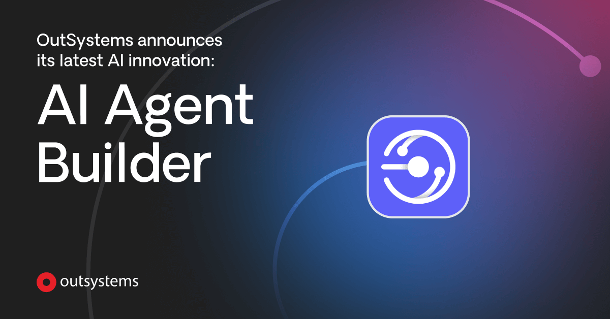 OutSystems's tweet photo. 🔊 JUST RELEASED

Coming in hot is our new AI Agent Builder! 

🤖 Build #GenerativeAI agents and embed them within new or existing apps, without any prior #AI expertise — saving weeks in development effort.

Read more: https://t.co/eyfh1aDS19 https://t.co/BJafRKcigw