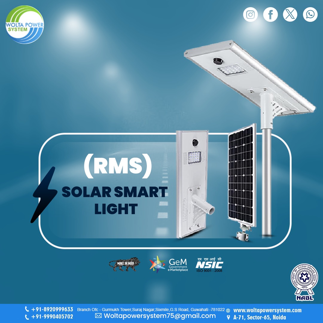 PowerWolta's tweet image. Illuminate the way forward with sustainable brilliance! 💡 The RMS Solar Smart Light brings eco-friendly innovation to your doorstep, turning sunlight into your nighttime ally.  ☀️💚

Call Us: +91 9990405702 / 8920999633
Visit at: woltapowersystem.com

#SolarSmartLight