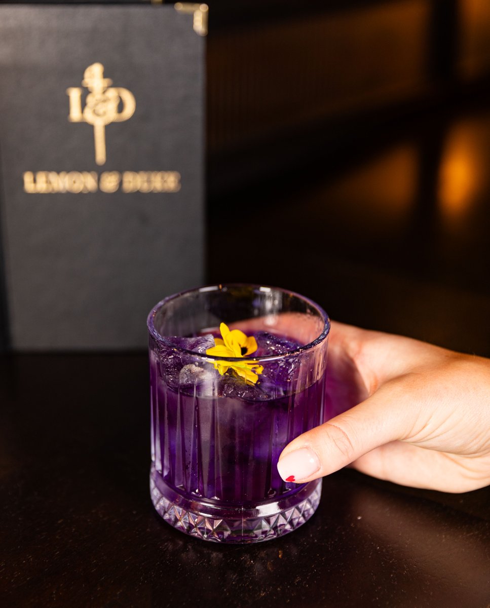The Noble Guy is a drink fit for royalty 💜 Reservations: hello@lemonandduke.ie ✉️ #lemonandduke