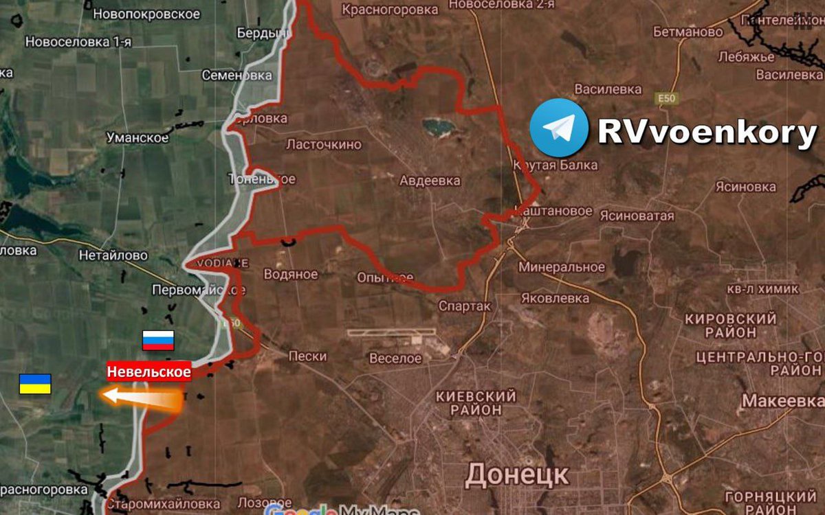 ArthurM40330824's tweet image. #Russian Army liberates #Nevelskoye in DPR, - Russian Defense Ministry
The settlement is near Donetsk on the flank of #Avdeevka.
-Slavyangrad
