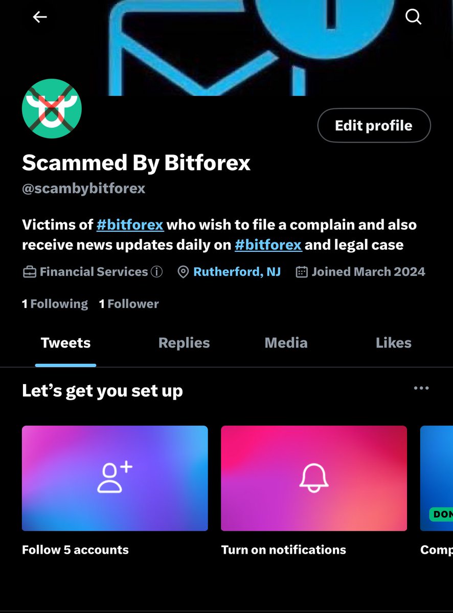 Scammed By Bitforex tweet media