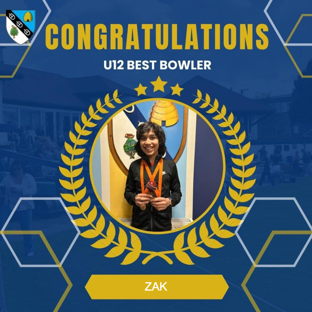 Well done to Zak (S1) for earning man of the match for his performance in the @DaleCricket Western District Cricket Union U15 cup last weekend, where he scored 4 wickets and the team took home the trophy! 🏏🏆 #Flourish #Achieve