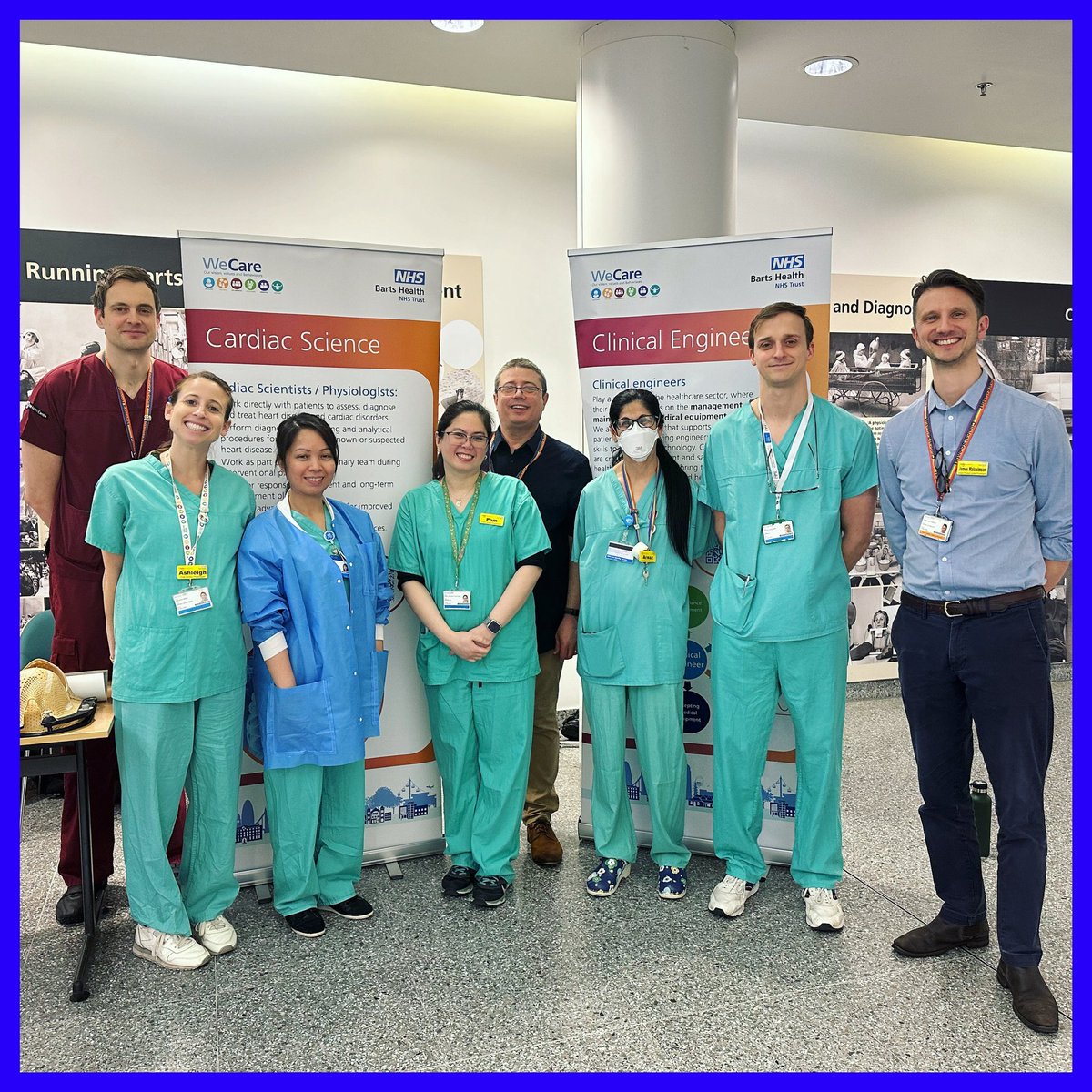 Celebrating healthcare science week #HCSweek2024 at @NHSBartsHealth. Showcasing to colleagues and patients the role of #healthcarescientists #clinicalscientists in diagnostic testing and clinical pathways @WeHCScientists @SCSTcouncil