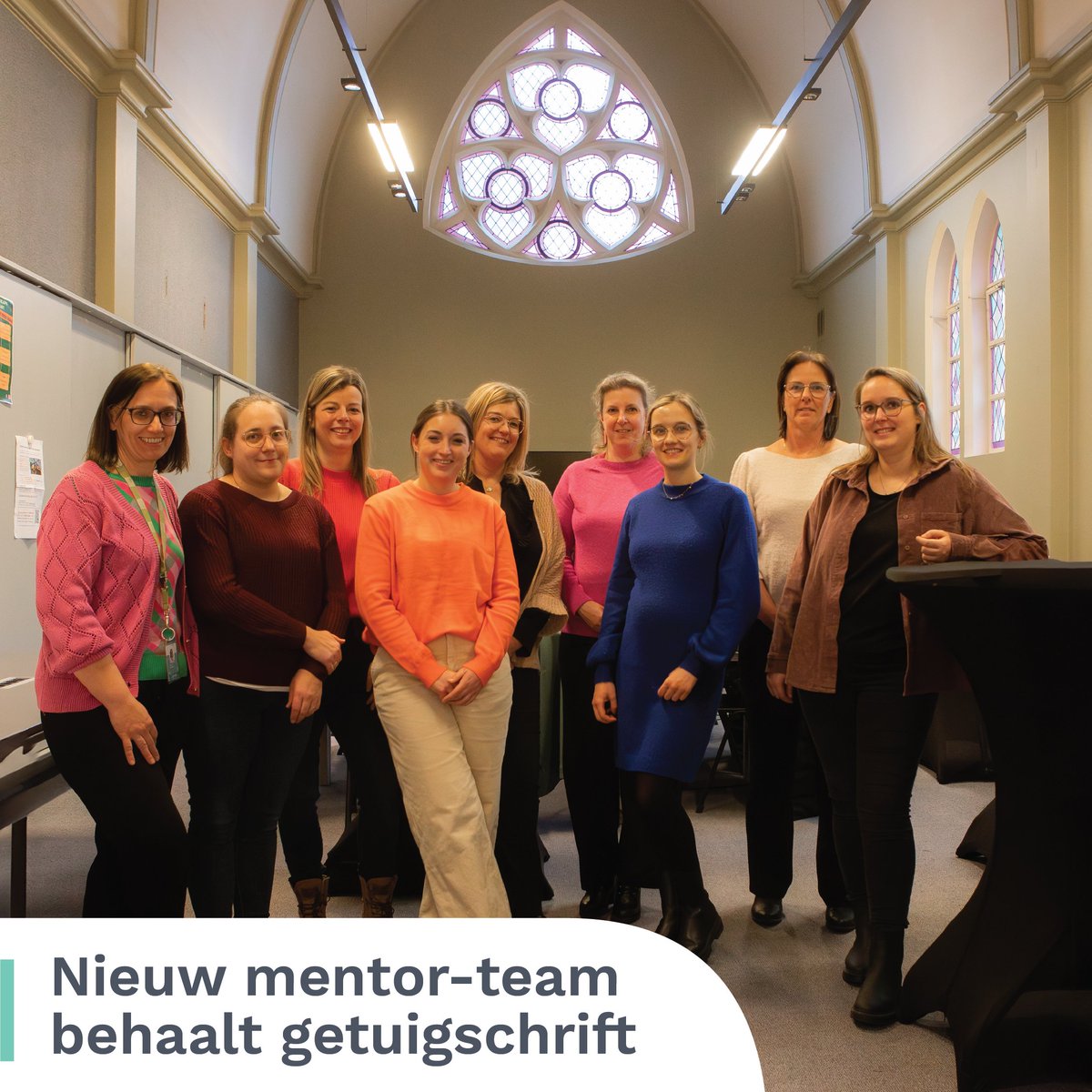 Gisteren feliciteerden we deze medewerkers met hun getuigschrift 'stagementor'!🎓 Deze opleiding, in samenwerking met @HogeschoolPXL, werd voor het eerst op Jessa-bodem georganiseerd en stelt ons in staat om nog beter voorbereid stagiaires te begeleiden.