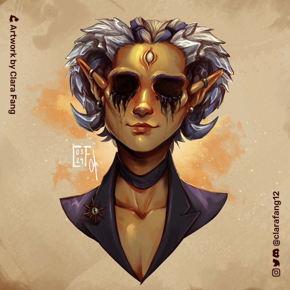 Have something a tad bit creepier :D ✿𝐶𝒐𝒎𝒎𝗶ꜱꜱꜞ𝒐𝑛✿
.
#DnD #DnD5e #dndart