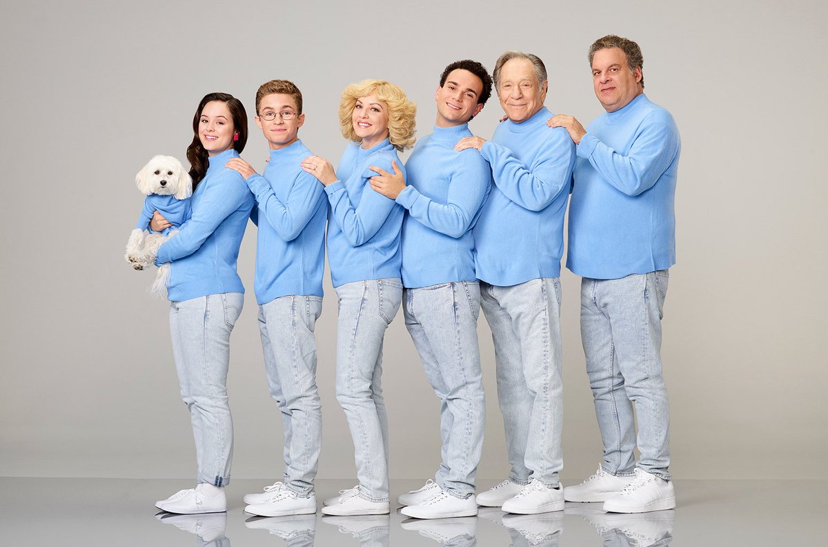@costaandjansen Get the producers/update crew involved.  Then do the Goldbergs matching sweaters by height pose.