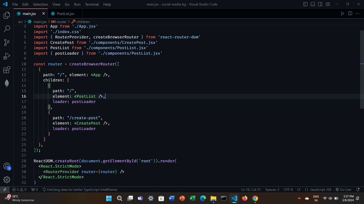 codeXoms's tweet image. Day 6 &amp;amp; 7 of learning #dsa and #reactjs.
Here I completed how to route in react using react router. In DSA I learnt some other concepts of recursion and merge sort. @striver_79