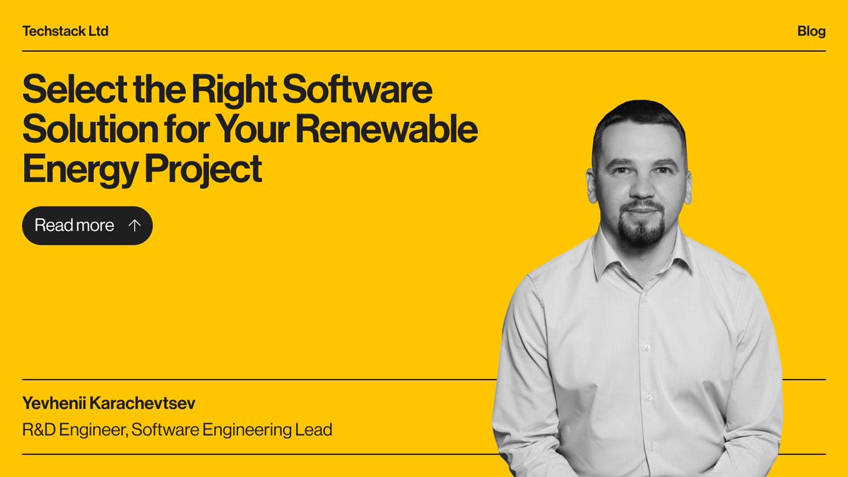 🟨 Discover how the right #software transforms operations into #sustainable success. Our guide and expertise in solar, wind, and more ensure scalability and efficiency. Dive in with Yevhenii Karachevtsev's insights 👉 buff.ly/49Ljosr Let's build a #sustainable future!🔄