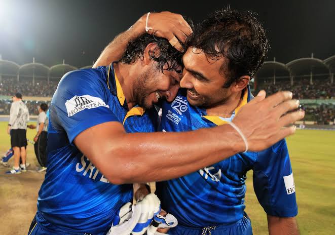 APTalksCricket's tweet photo. Rohit and Virat were in the opposition when two Sri Lankan legends bid adieu to the T20 format with the 2014 T20 WC triumph. 

10 years on, I hope Rohit and Virat bid adieu from T20Is with the much-deserved winner's medals and have a photo similar to this.

Manifesting ♥️ https://t.co/S3deDeOHf2