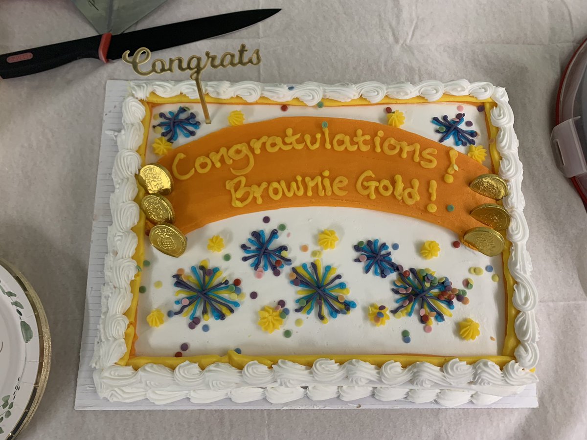 ✨Our first ever Brownie Golds!✨

Last night we had a celebration for Esme &amp; Amelie who gained their Brownie Gold Awards.

We are very proud of them!