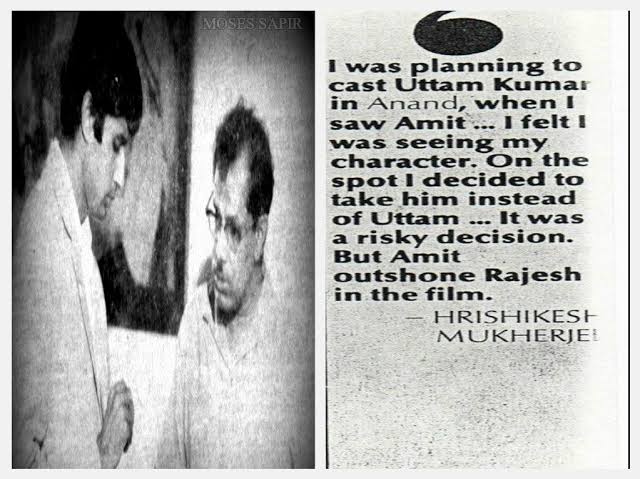 #53YearsOfAnand 

#HrishkeshMukherjee on casting #AmitabhBachchan in #Anand