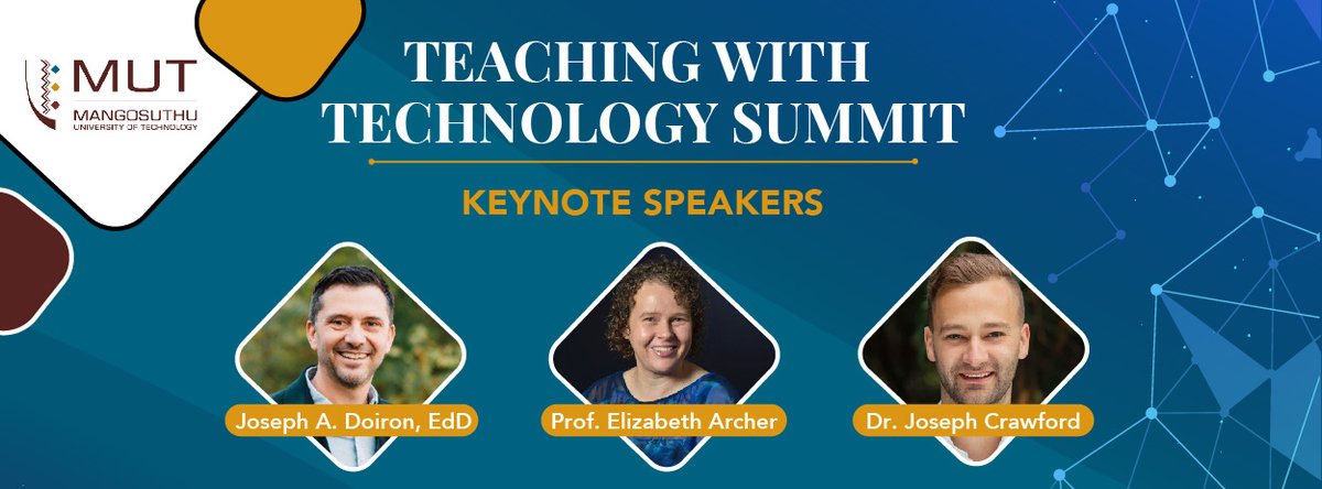 As the Teaching with Technology Summit approaches, we are excited to announce the distinguished speakers who will share their insights and expertise with us.

Secure your spot by registering here: forms.office.com/r/a4zcQfcZti before the 12th of April 2024

#twtsummit2024 #MUTTLDC