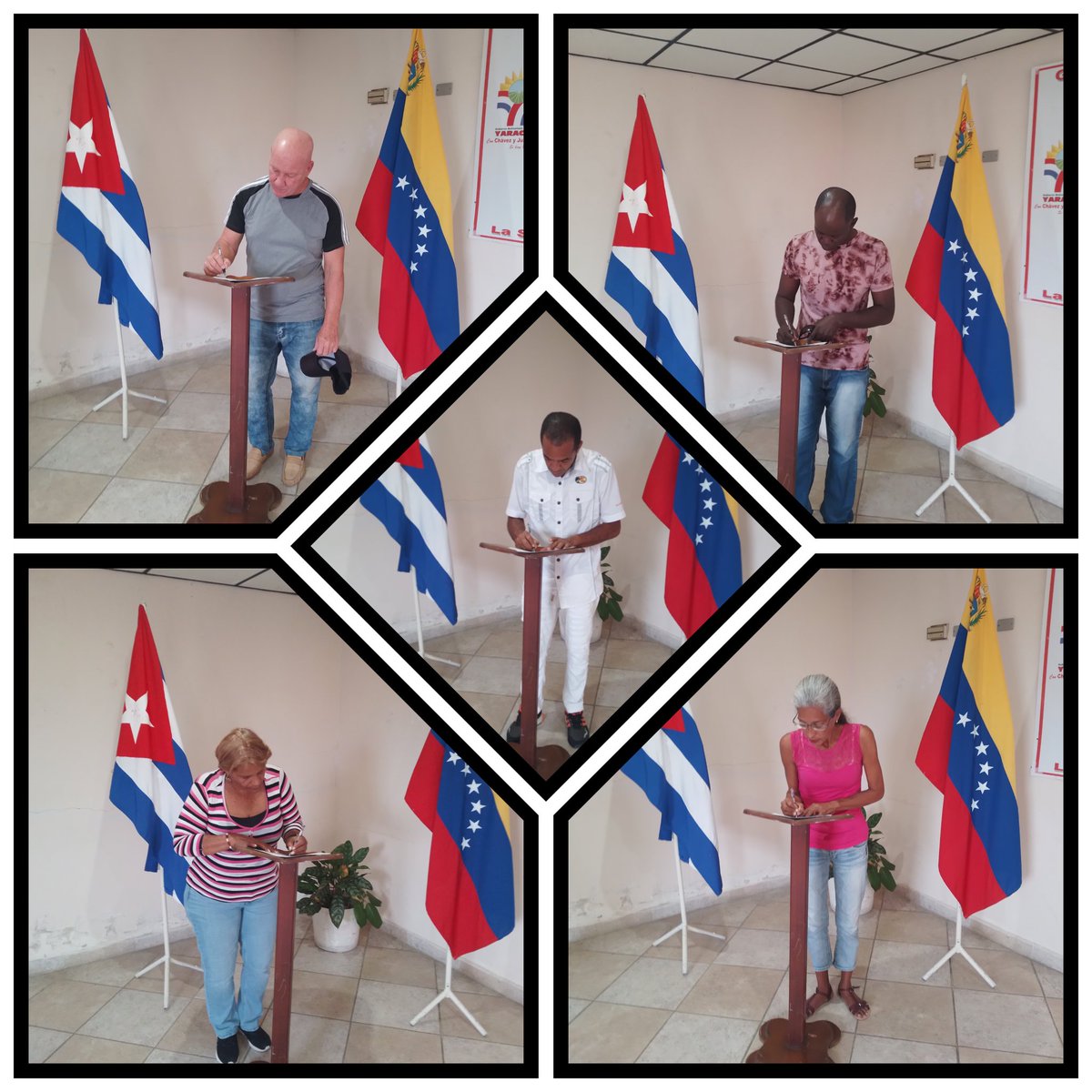 "De América soy hijo y a ella me debo"
Firma del código de ética por los colaboradores nuevo ingreso que arribaron al Estado Yaracuy.
#CubaPorLaVida 💎
#CubaCoopera 💎
<a href="/cubacooperaven/">Misión Médica Cubana en Venezuela</a> 💎
<a href="/DrYusleivy/">Dr. Yusleivy Martínez</a> 💎
<a href="/georgeltu1987/">Jorge L. Velázquez</a> 💎
<a href="/japortalmiranda/">José Angel Portal Miranda</a> 💎