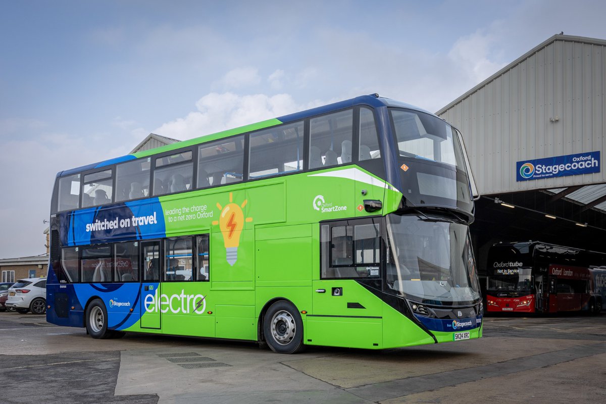 ⚡ We've delivered the first next-generation Enviro400EV to <a href="/Stagecoach_Ox/">Stagecoach_Ox</a>, the first of our new electric buses for a customer in the UK! 55 of these will electrify city services in Oxford in an initiative supported by UK Government funding.

#LeadingtheZEvolution