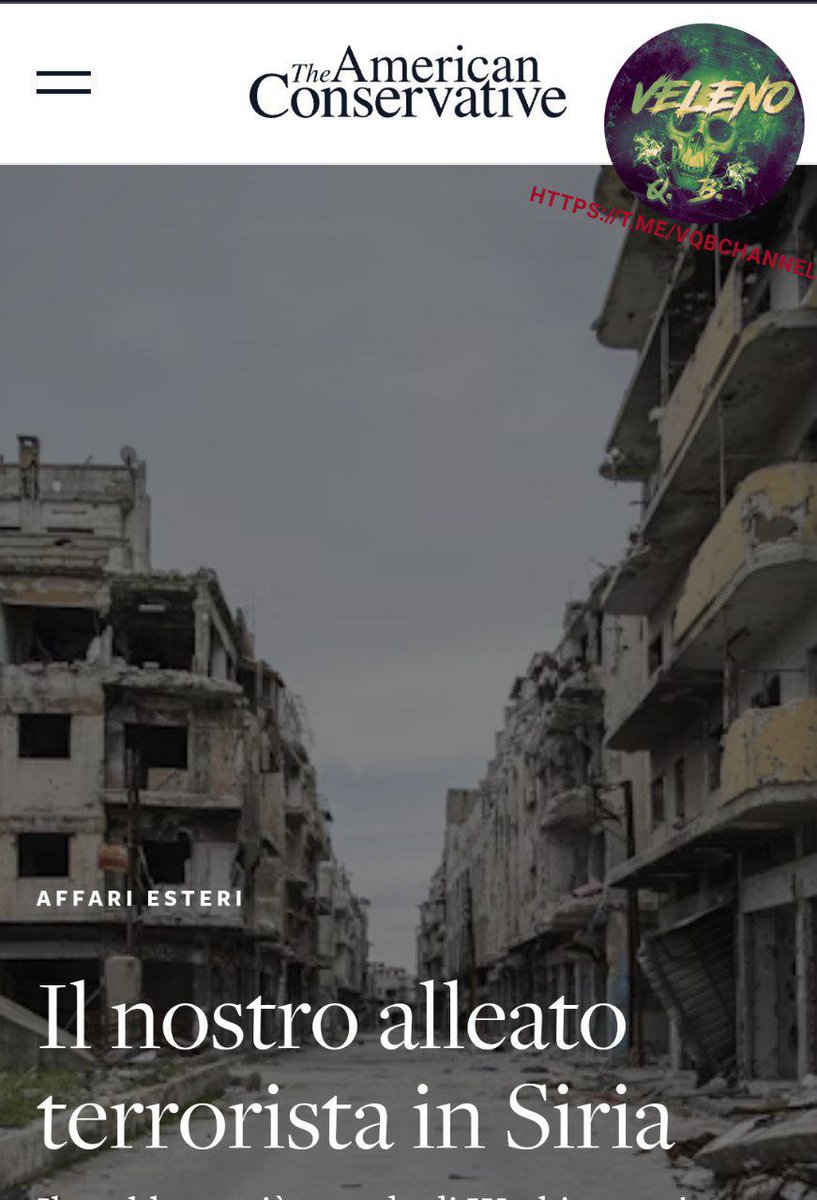 Veleno_Q_B's tweet image. #VQBChannel 🇺🇸🇸🇾

KASS: UNA FOLLIA L' ALLEANZA COI SOCIALISTI CURDI

#Kass, ricercatore ed ex diplomatico, sottolinea francamente il legame delle #Forze_Democratiche_Siriane con il #Partito_dei_Lavoratori_del_Kurdistan, che è ancora considerato un'organizzazione terroristica