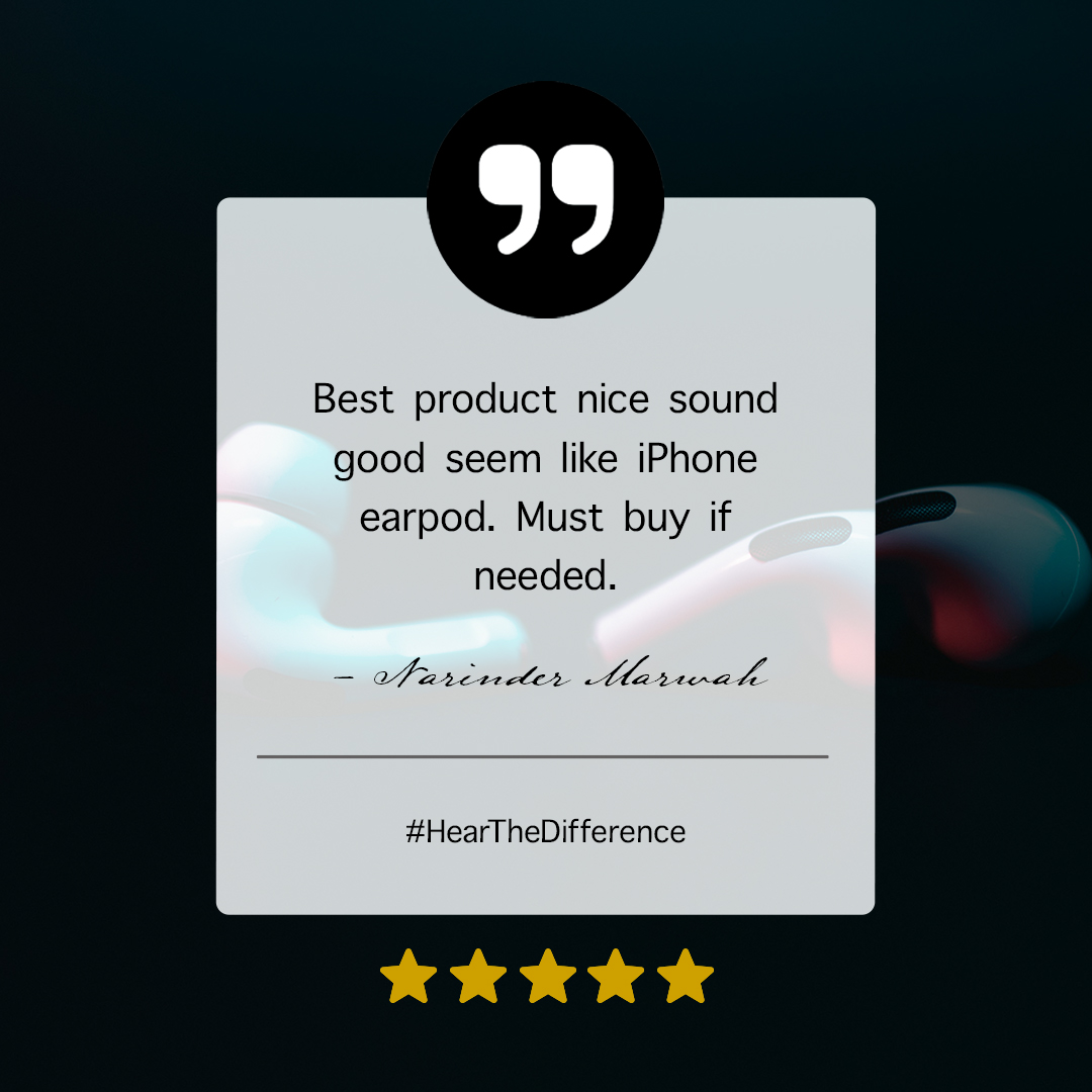 Baaniaudio's tweet photo. A big thank you to Narinder Marwah for the 5-star review! 🌟 We're thrilled to hear that you're enjoying our BT102 TWS Earbuds. Your satisfaction is our top priority!
#HappyCustomer #testimonial #customerreview #wirelessneckband #earbuds #neckbandreview #BaaniAudio https://t.co/PutNcNEoU2