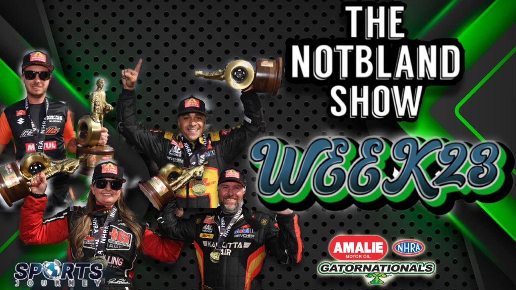 Tonight at 7:00 pm we breakdown the weekend that was the @NHRA #gatornats🐊 @GvilleDragRaces with Dave W. In the second half of the show we breakdown week one of  @dragracebb with @KNSage  #NHRA #NHRAonFOX