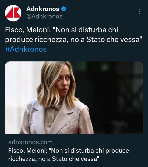 gigi52335676's tweet photo. Traduzione:le tasse facciamole pagare ai pensionati e ai lavoratori dipendenti https://t.co/dU66DTLYoJ