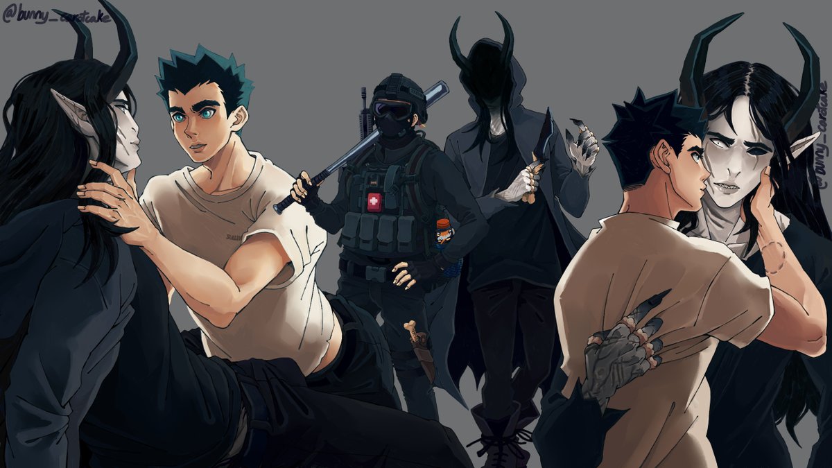 been reading the Monstrous series and really loving the characters. 
Danny and Wyn from Soul Eater.🌞🖤 

Monstrous series is by <a href="/authorlilymayne/">Lily Mayne</a>
#Monstrous