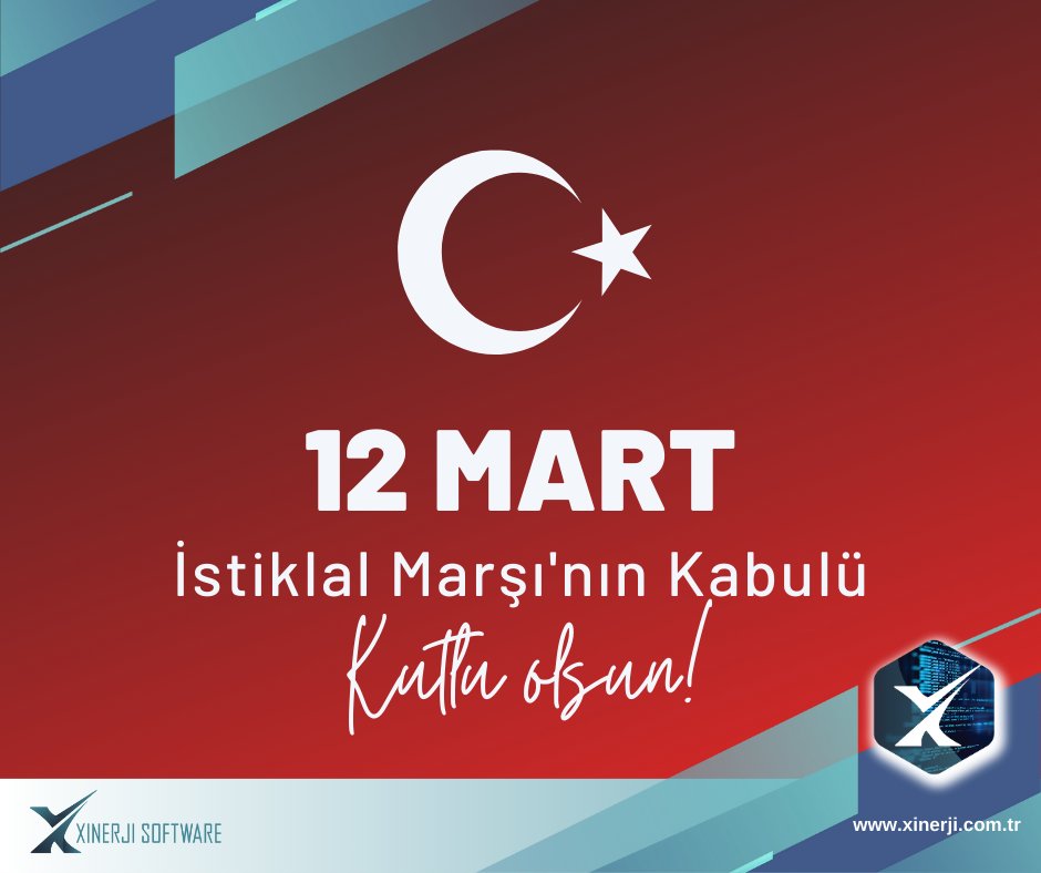 XinerjiSoftware's tweet photo. İstiklal Marşımızın kabulünün yıl dönümünde, milli mücadelemizin sembolü olan bu eşsiz eserin yazarı Mehmet Akif Ersoy'u saygıyla anıyoruz.

#İstiklalMarşı #MehmetAkifErsoy #MilliMücadele https://t.co/5zNZGzQY8P